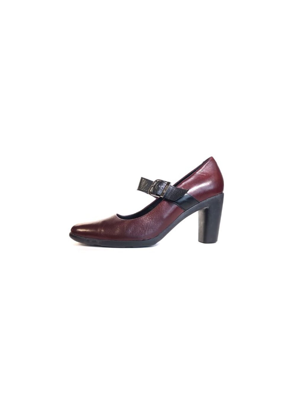 Arche Women's Shoes Wine Leather Maryjane Pumps Size 10 Made in France
